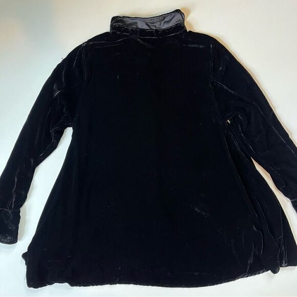 CP Shades Romy Velvet Rayon Silk Button Down XS - Picture 10 of 12